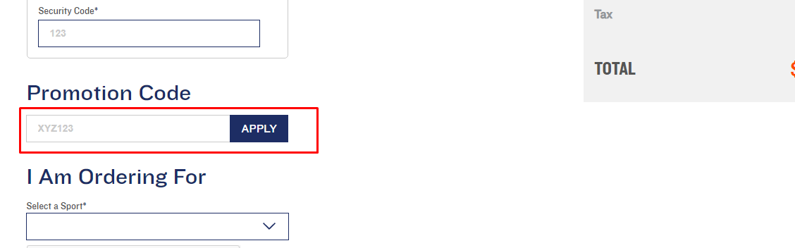 How do I use my Champion Teamwear Promotional code?