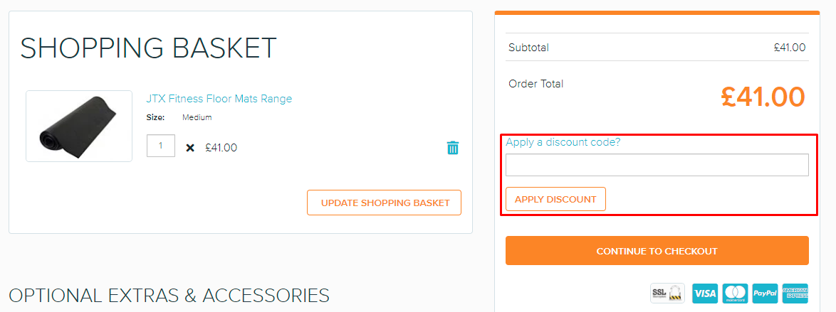 How do I use my JTX Fitness discount code?