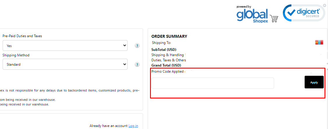 How do I use my Little Me promo code?