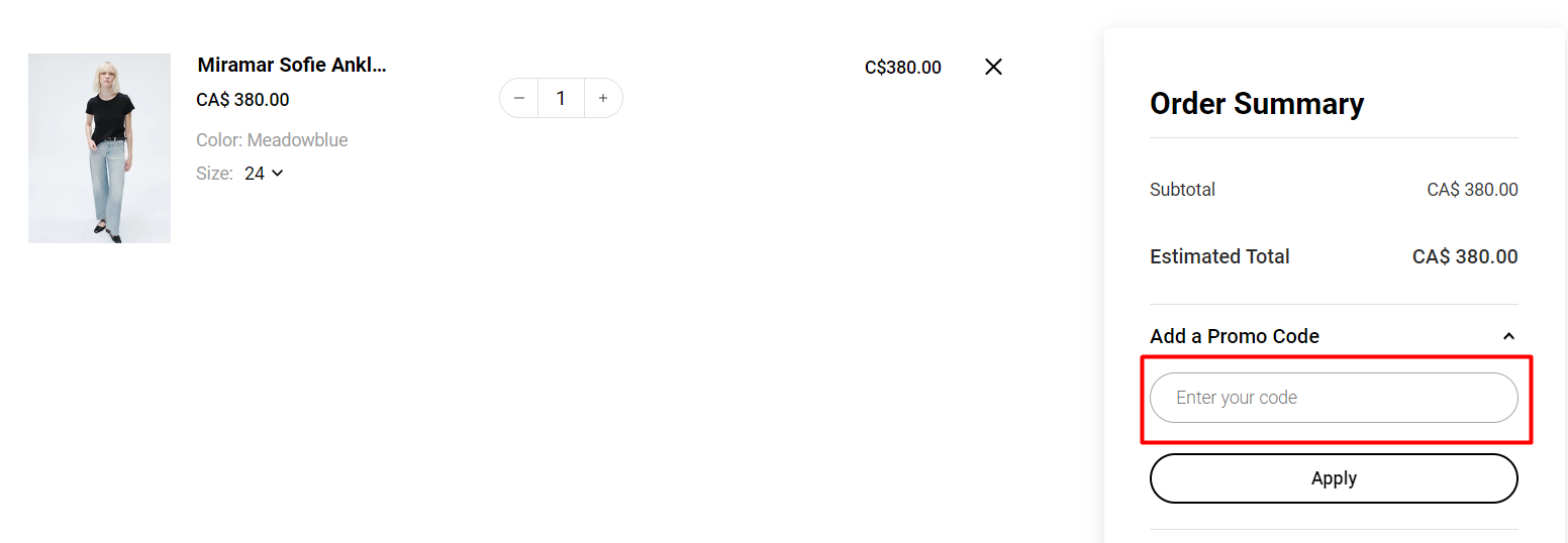 How do I use my rag & bone promo code?