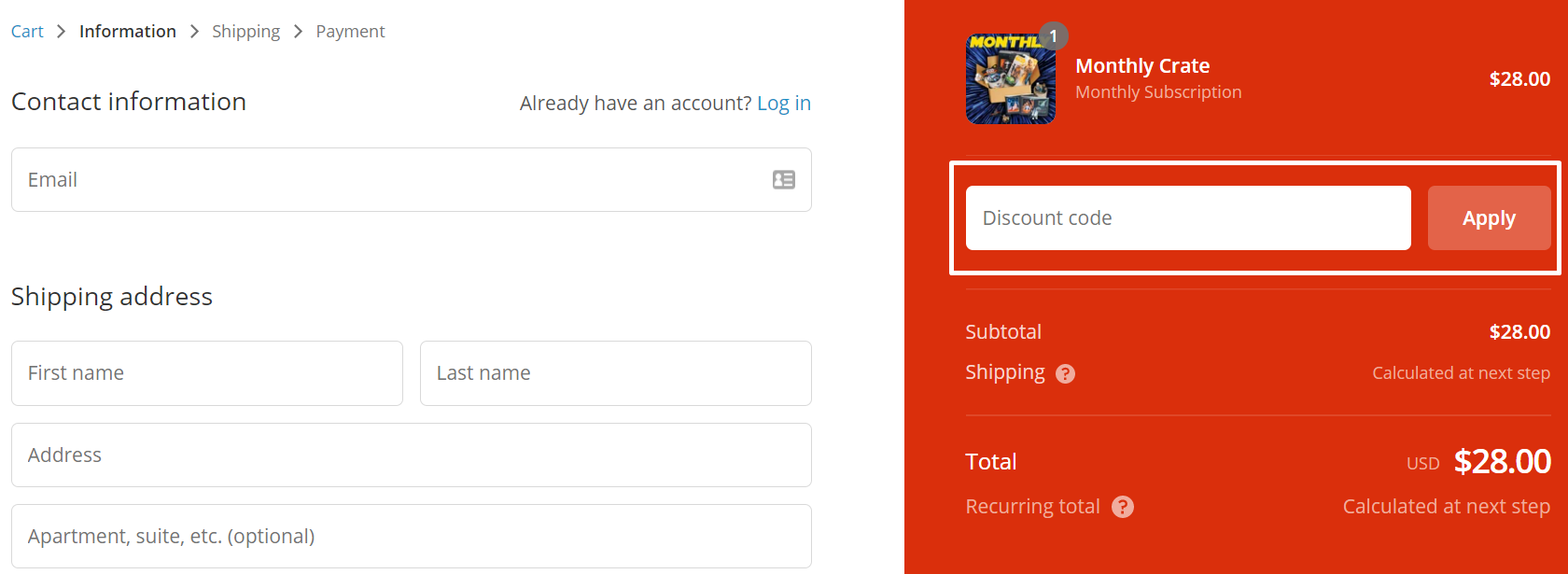 How do I use my Smugglers Crate discount code?
