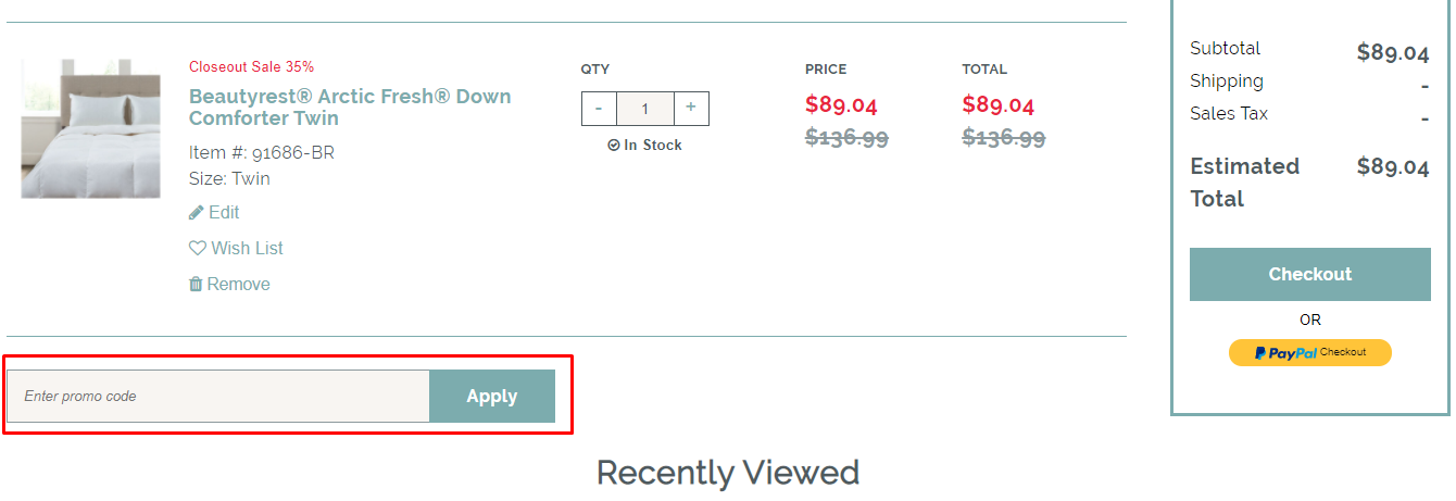 How do I use my Hollander Sleep Products promo code?