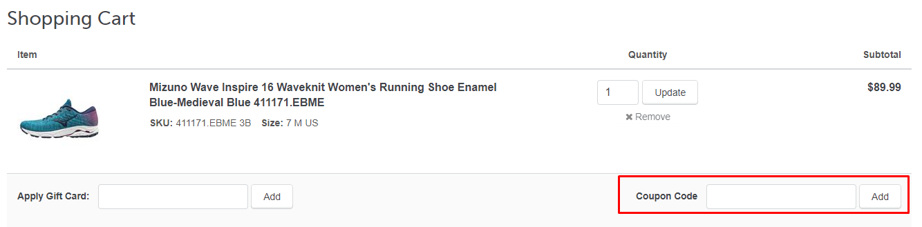 How do I use my eFootwear.com coupon code?