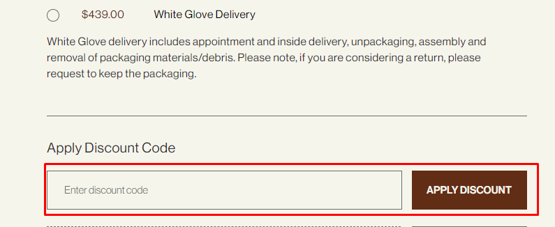 How do I use my Eternity Modern discount code?