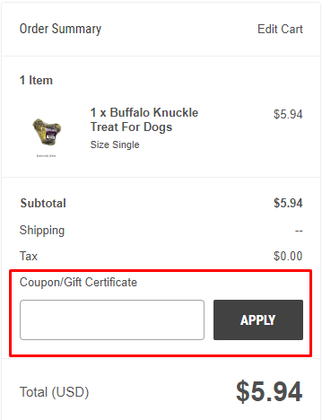 How do I use my The Granville Island Pet Treatery coupon code?