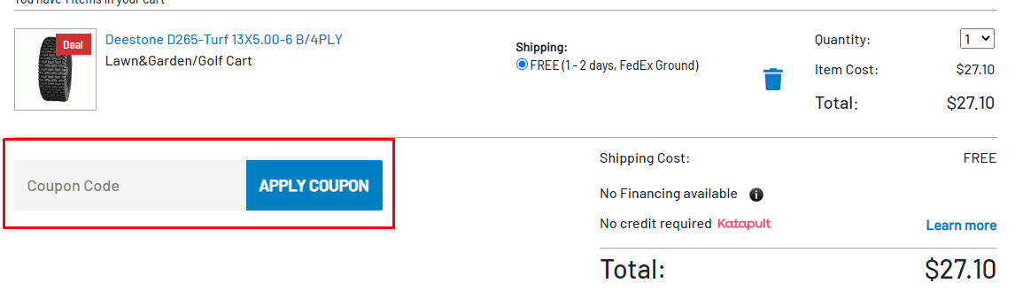 How do I use my Tires-Easy coupon code?
