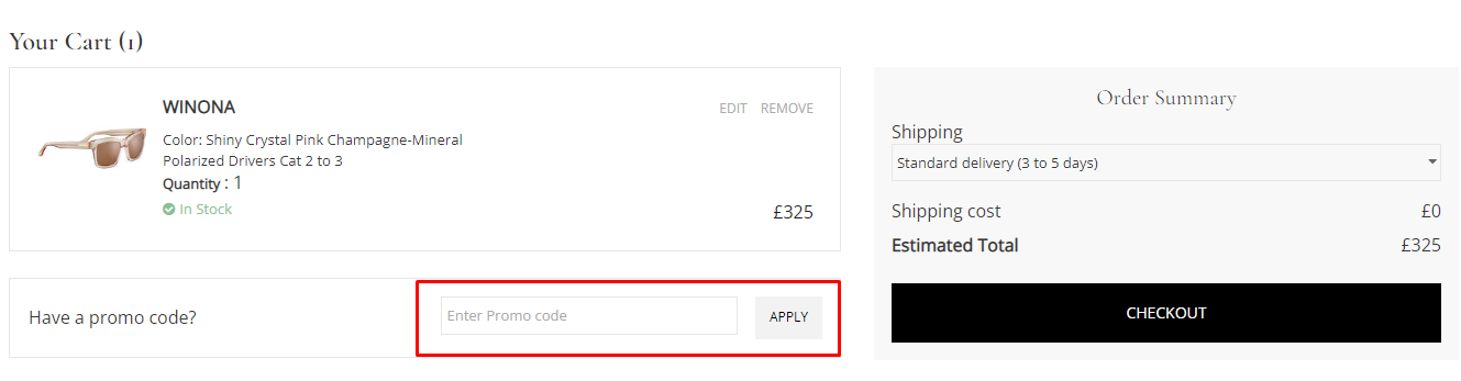 How do I use my Serengeti promo code?