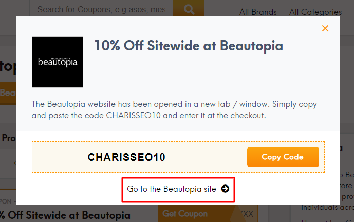 Go to Beautopia site