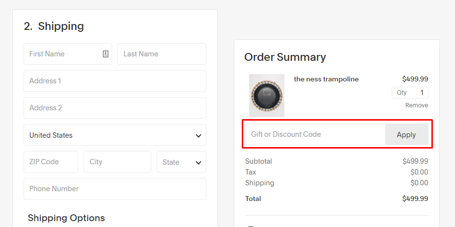 How do I use my The Ness discount code?