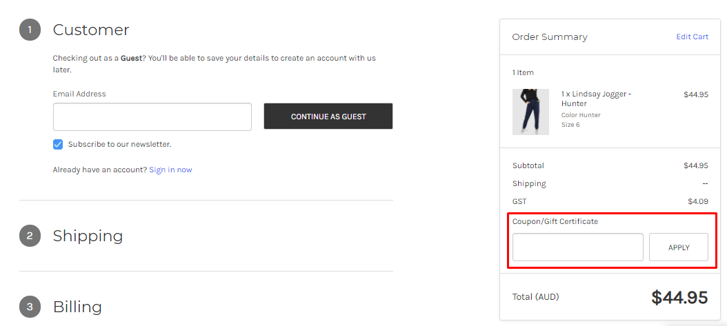 How do I use my Essential Label coupon code?