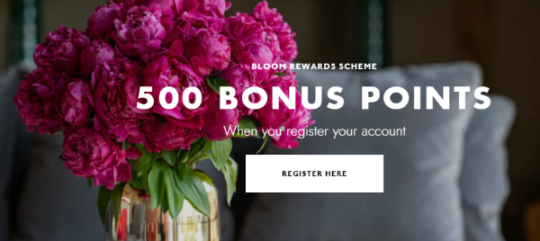 bloom. rewards registation