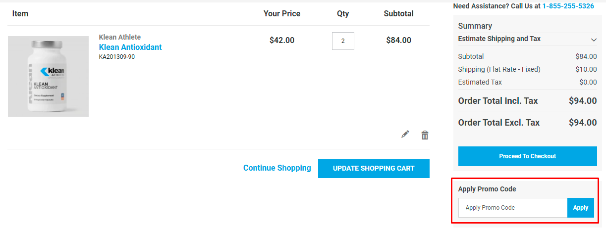How do I use my Klean Athlete promo code?