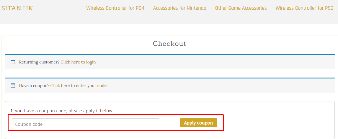How do I use my SitanHK.com coupon code?