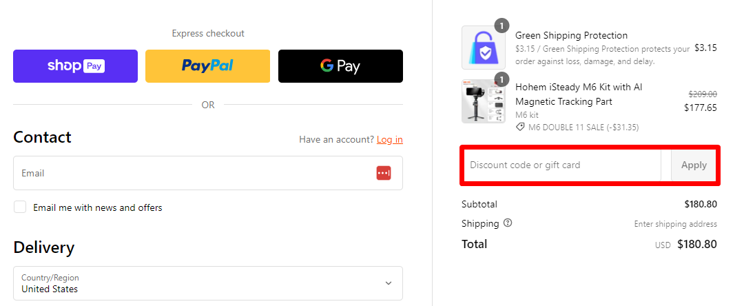 How do I use my Hohem discount code?