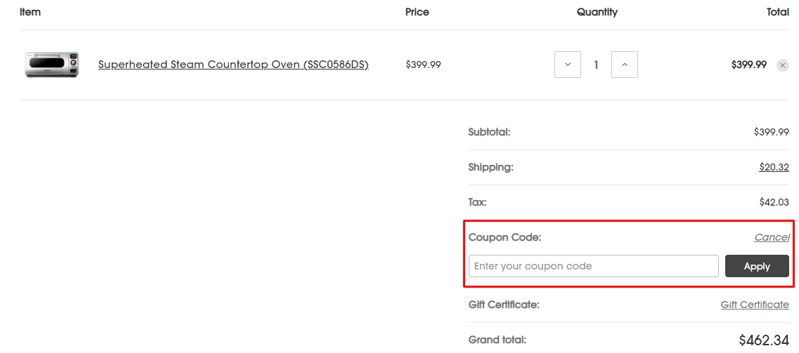 How do I use my Sharp Home coupon code?