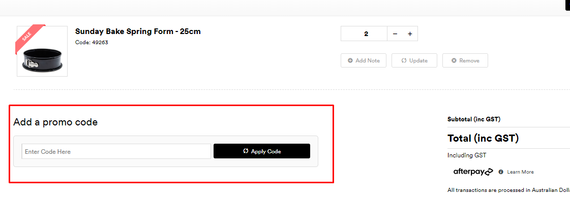 How do I use my salt&pepper promo code?
