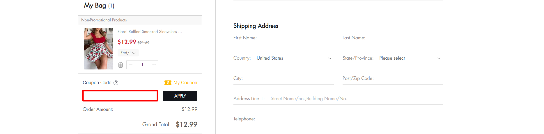 Coupon code