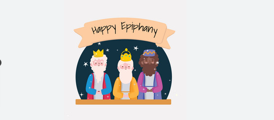 tres reyes magos con coronas en fondo gris disponible con una oferta del día de los reyes magos