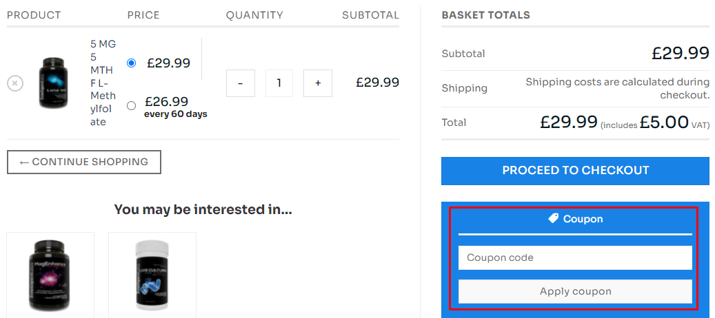 How do I use my Intelligent Labs coupon code?