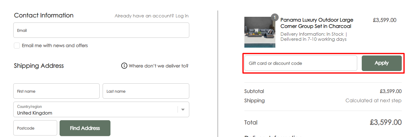 How do I use my Harbour Lifestyle discount code?