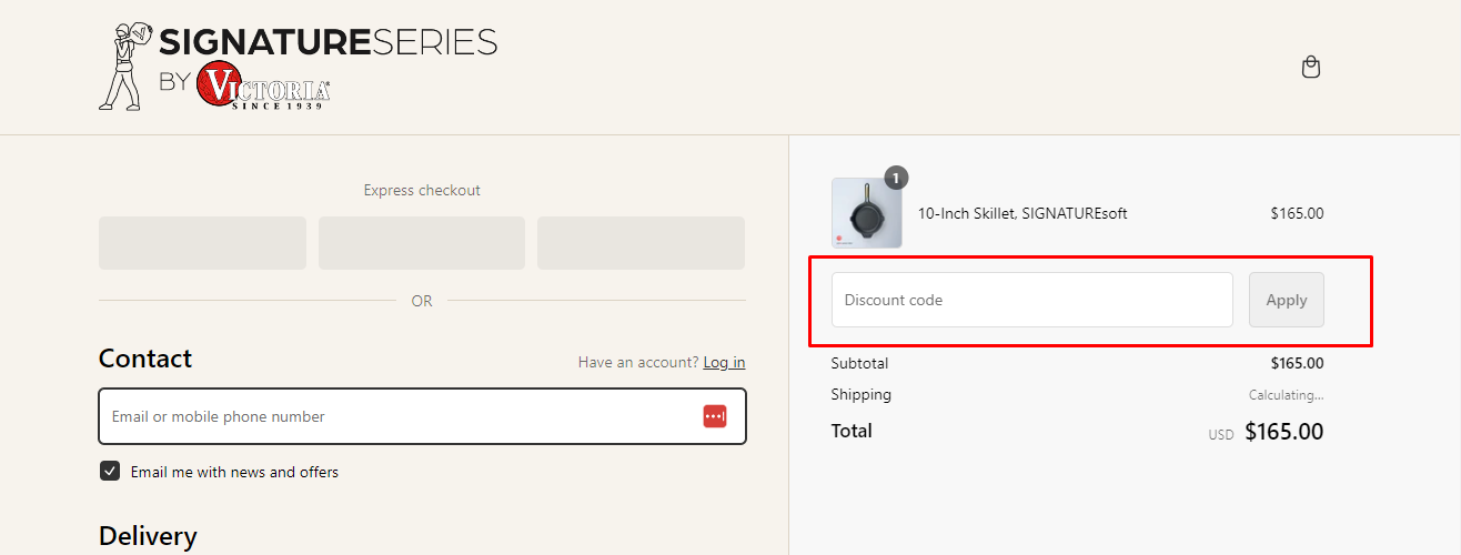 How do I use my Victoria coupon code?