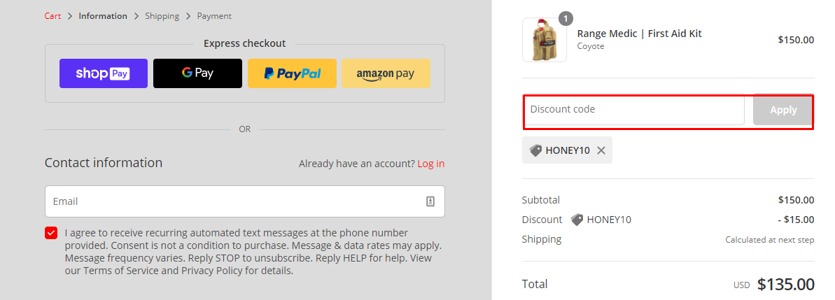 How do I use my Rapid Medical coupon code?