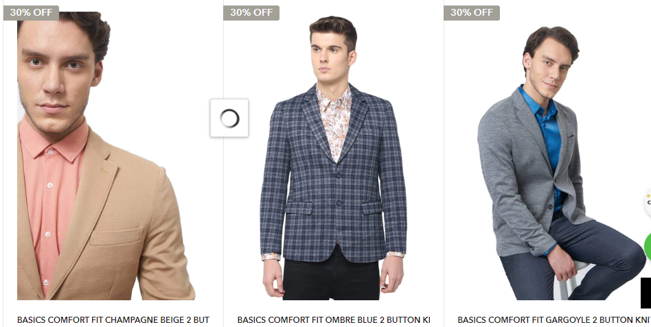 Get a blazer with a Basics Life discount code and it can be paired with jeans, chinos, or dress pants
