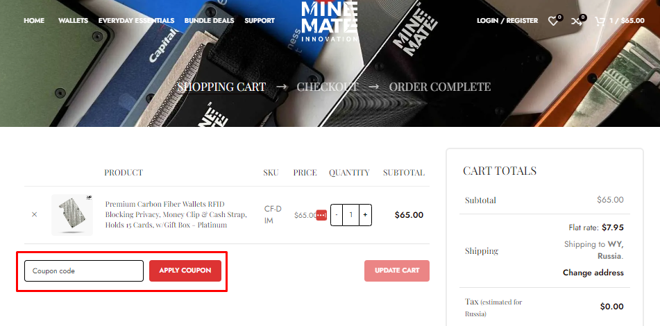 How do I use my Mine Mate Innovation coupon code?