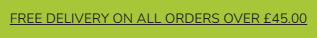The free delivery banner from the Chunk of Devon website