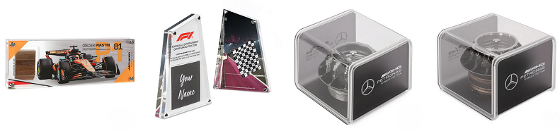 image showing some F1 Authentics collectibles