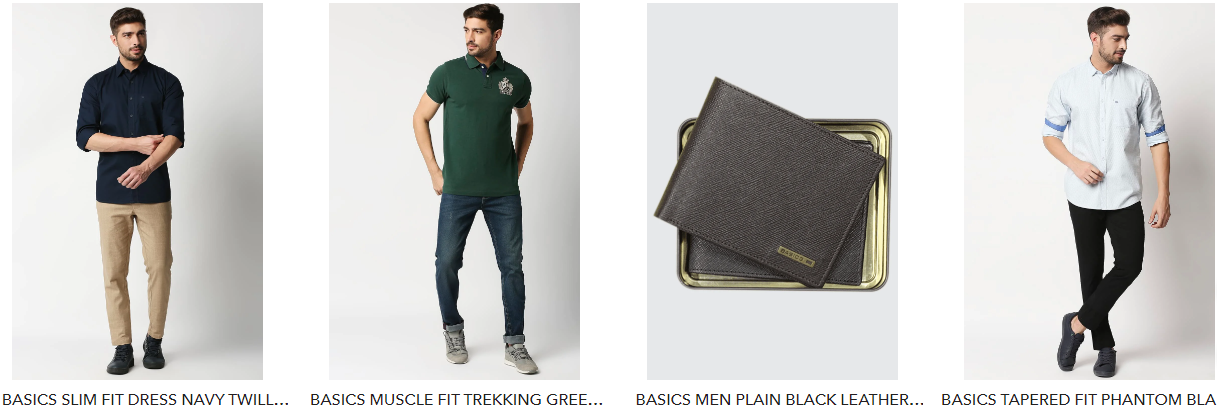 Purchase all available menswear with a Basics Life discount code and look ravishing