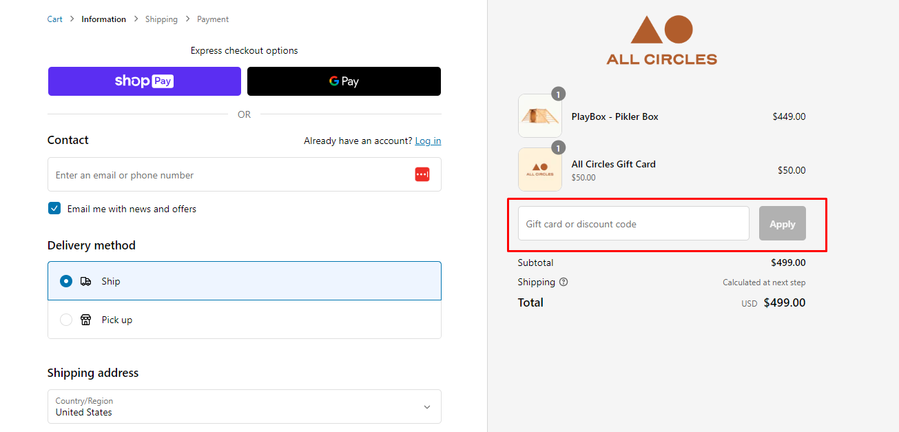 How do I use my All Circles discount code?