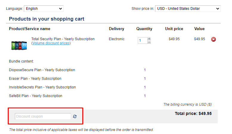 How do I use my East-Tec discount code?