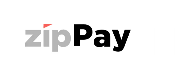 On a white background, the ZipPay logo is written in black and grey