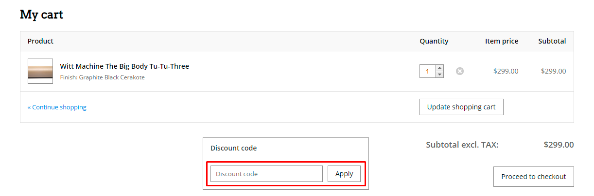 How do I use my Witt Machine discount code?