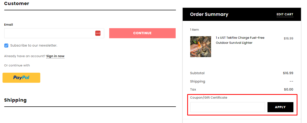 How do I use my Daily Steals coupon code?