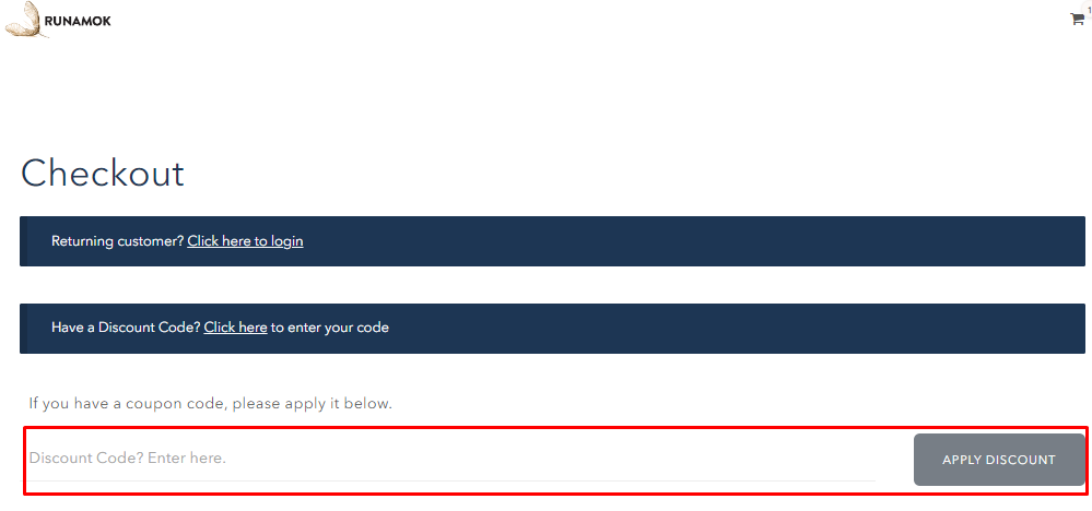 How do I use my Runamok Maple discount code?