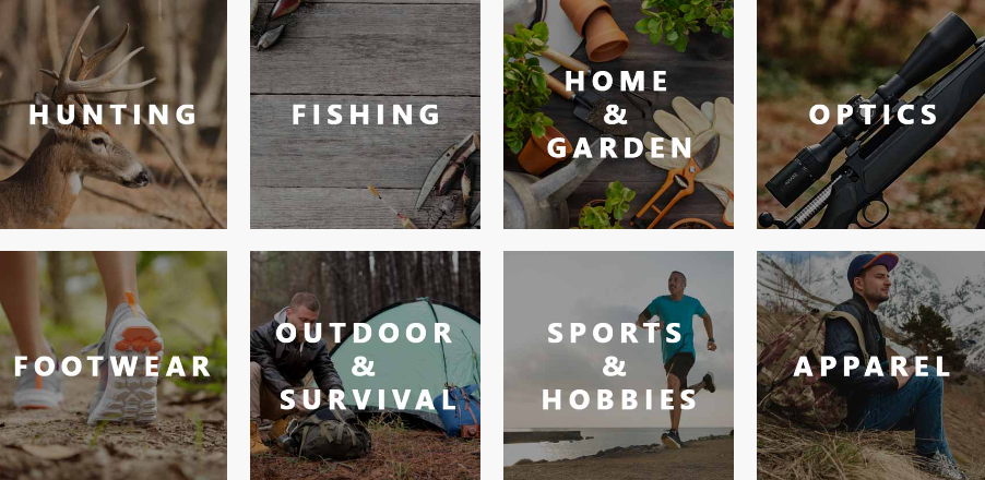 Gritr Outdoors categories
