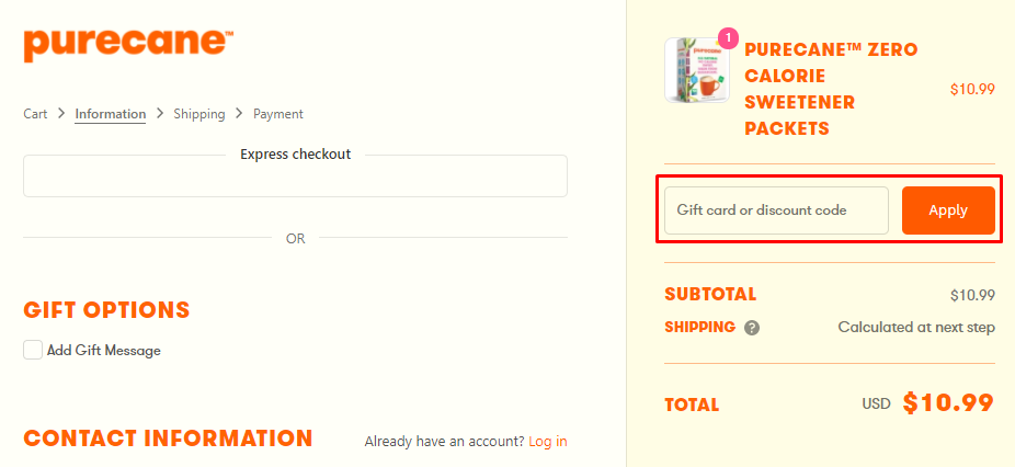 How do I use my Purecane discount code?