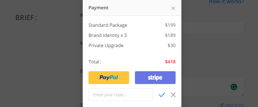 How do I use my 48hourslogo coupon code?