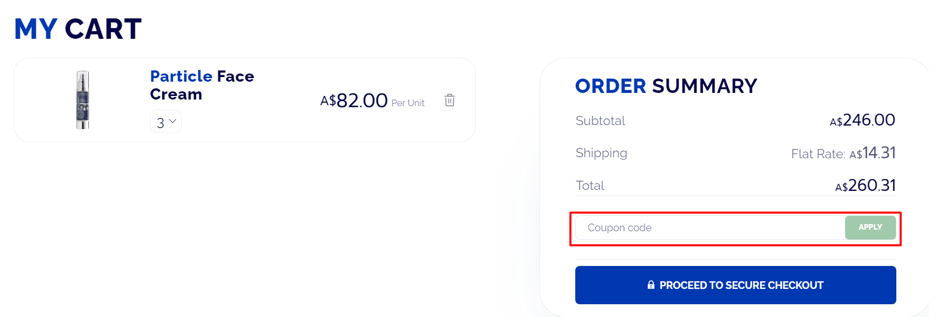 How do I use my Particle coupon code?