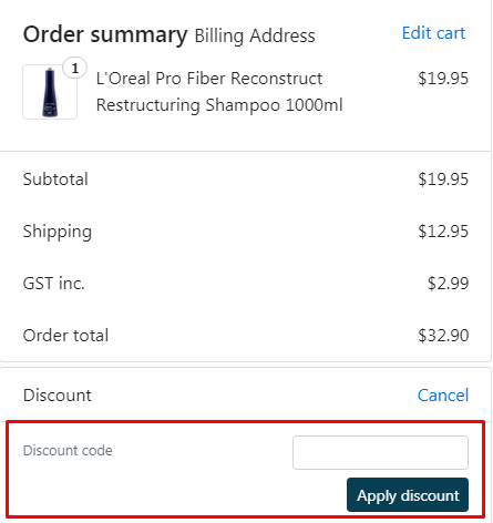 How do I use my Cosmetic Capital discount code?