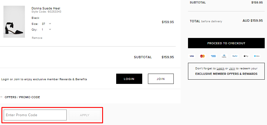 How do I use my Witchery promo code?