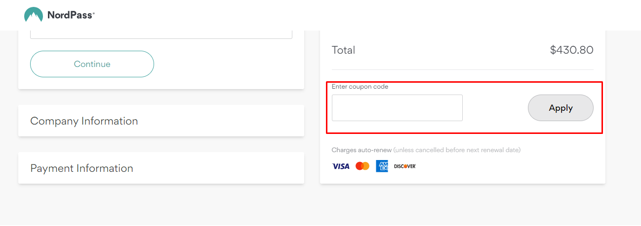 How do I use my NordPass coupon code?