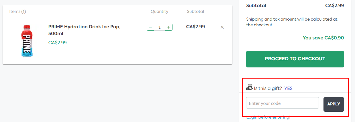 How do I use my Natura Market coupon code?