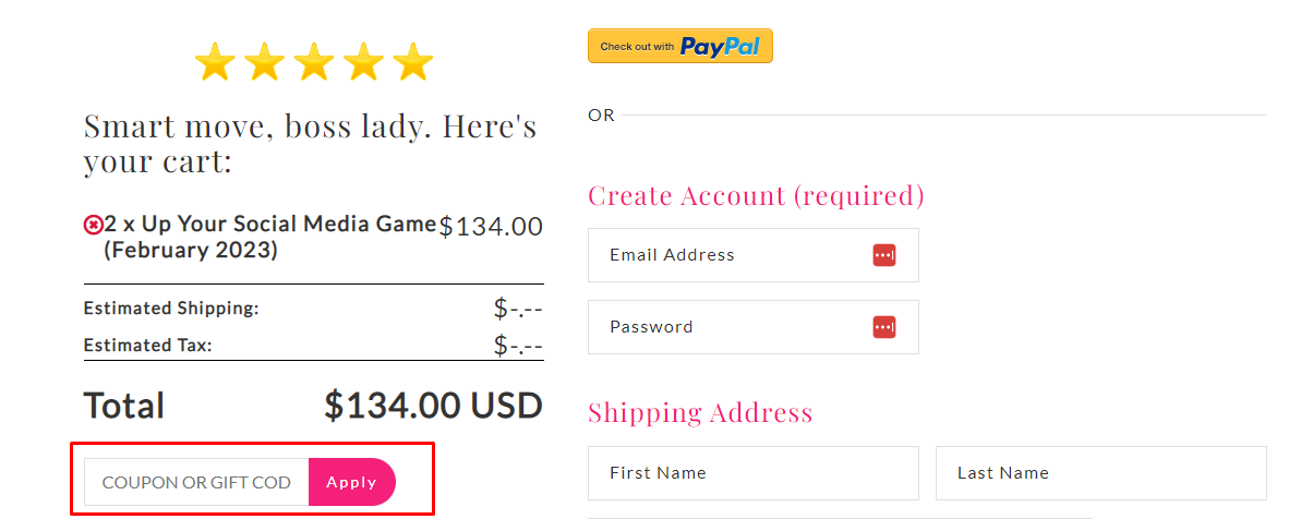 How do I use my Sparkle Hustle Grow coupon code?