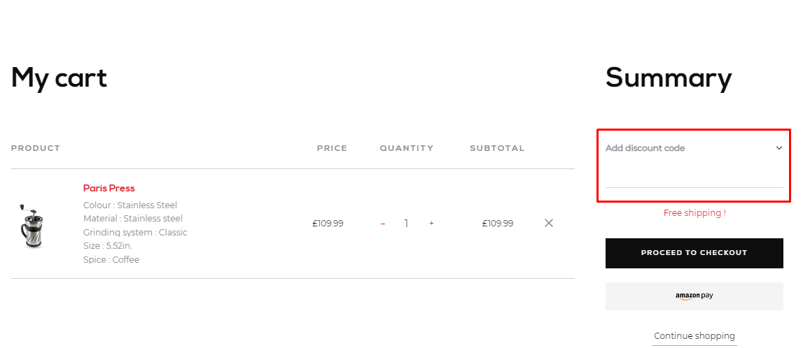 How do I use my Peugeot Saveurs discount code?