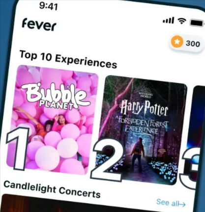 The Fever app and the top ten experience recommendations