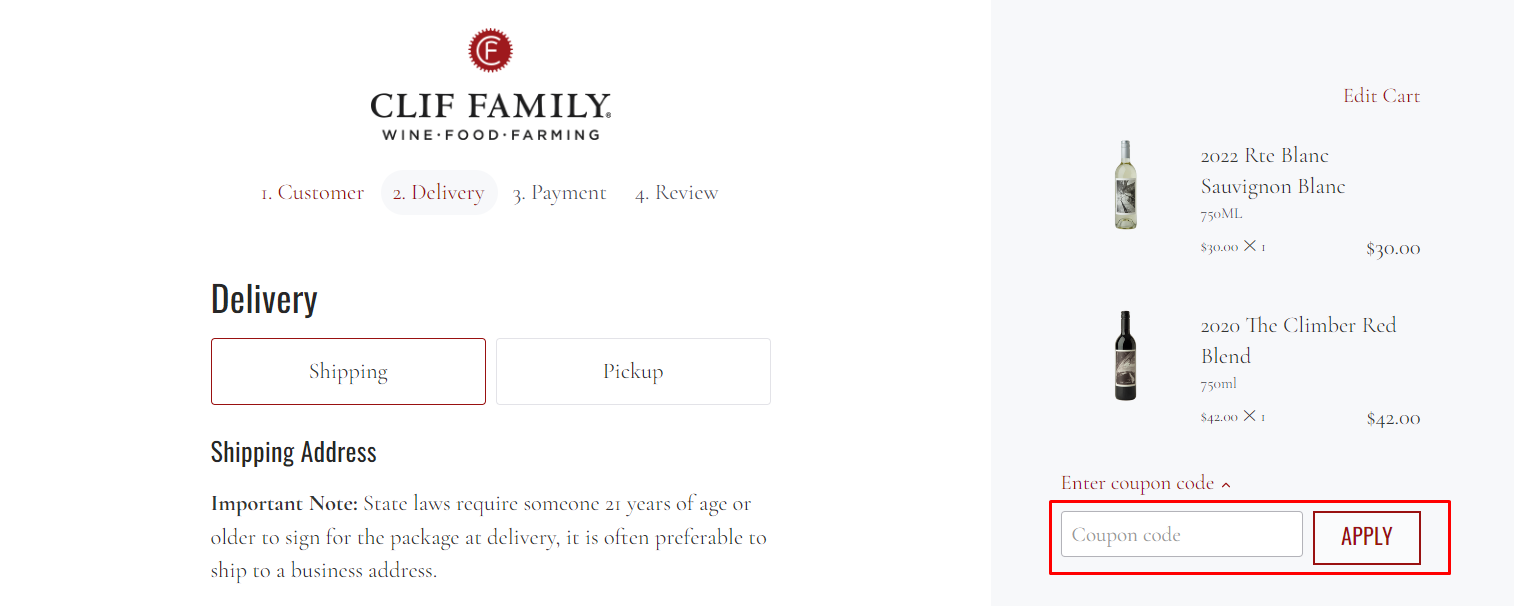 How do I use my Clif Family coupon code?