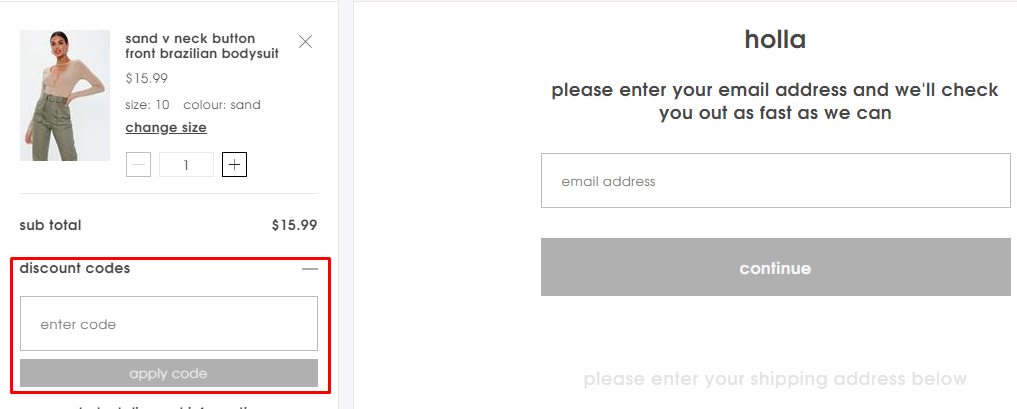 How do I use my Missguided discount code?